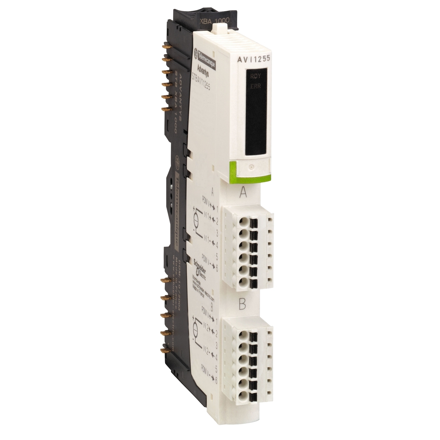 STBAVI1255K Modicon Basic Analog Input Kit, 2 Inputs, 0 to 10 V DC Signal Range, 10 bit Resolution, +/-0.5 % Accuracy