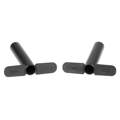 PZBR3 PanZone Cable Bend Radius Post, For Use With Overhead Distribution Racks, 15.2 mm Dia, 3 in Zero Rack Space Cable Manager, Polycarbonate, Black
