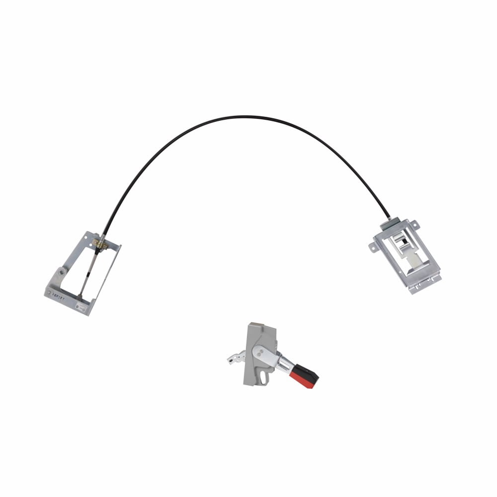LHMFS04 Handle Mechanism, NEMA 1/3R/12 NEMA Rating, Rotary/Variable Depth Handle Handle/Operation, Through-The-Door Handle Mounting, For Use With G Series LG-Frame Molded Case Circuit Breaker, Flexible Shaft Handle to Device Connection