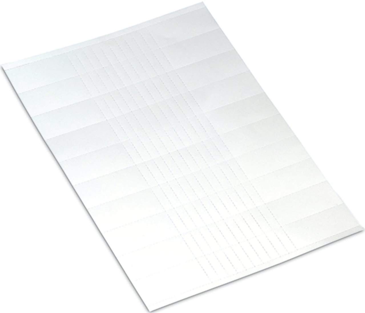 Cardboard signs; for laser printer; 9.5 x 25 mm; white