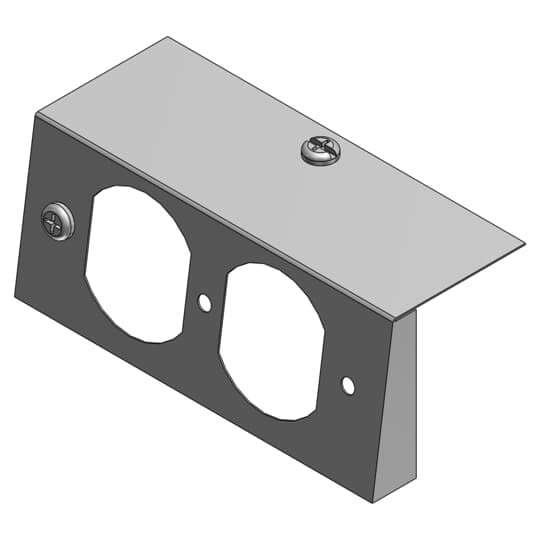 664-S-RP Steel City Recessed Service Device Plate, For Use With 664 S Floor Box, 3/4 in, 1-1/4 in Knockout, 70 cu-in Capacity, Steel