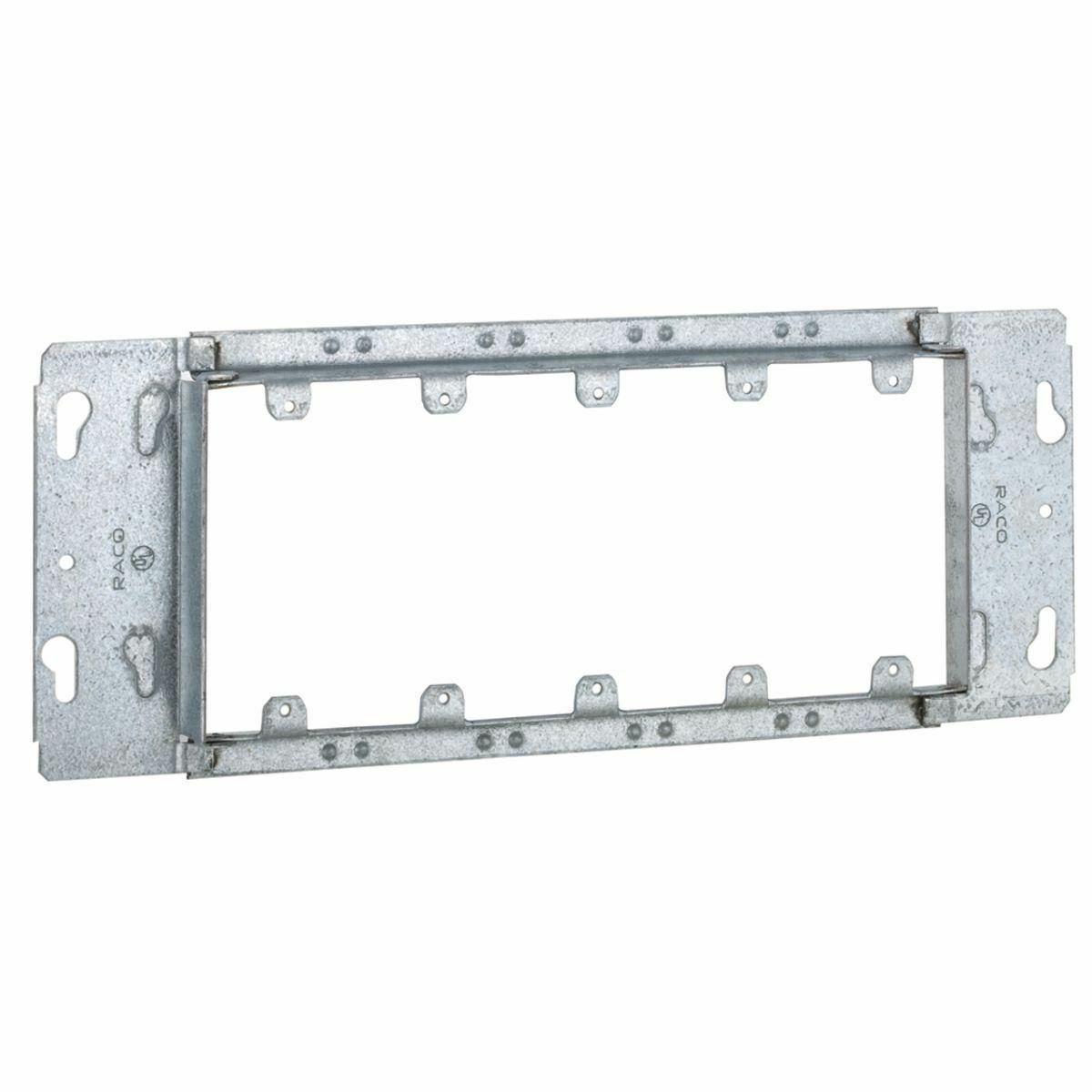 824 Gang Box Cover, 4-1/2 in L x 12-1/2 in W x 3/4 in D, Steel