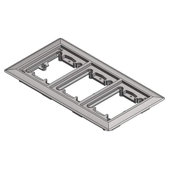 643-P-CACA Steel City Flush Service Carpet Activation Kit, For Use With 640 P/740 Series Floor Box, 3-Gang, Aluminum
