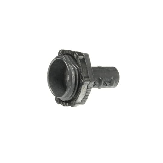 XC-240 Steel City Non-Insulated Conduit Connector, 3/8 in Trade, 1/2 in Knockout, Die Cast Zinc