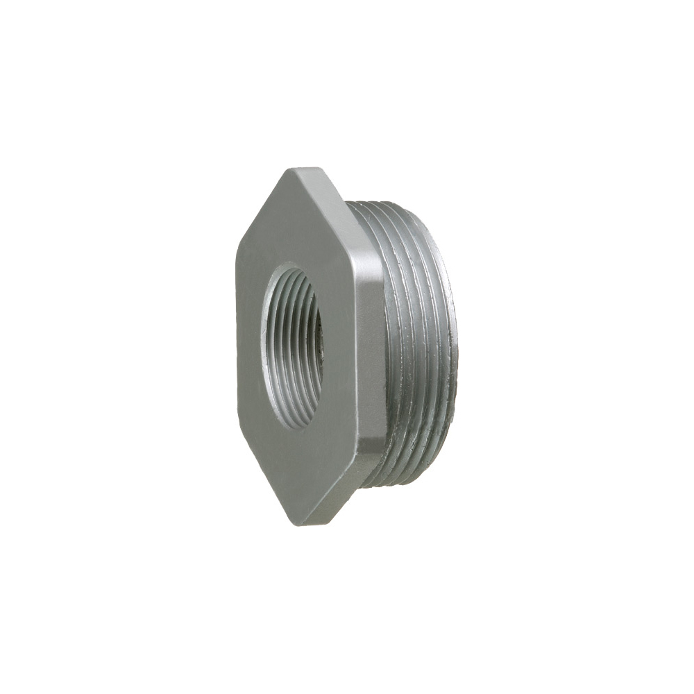 1307 Hex Head Large Reducing Bushing, 4 x 2-1/2 in Trade, Die Cast Zinc