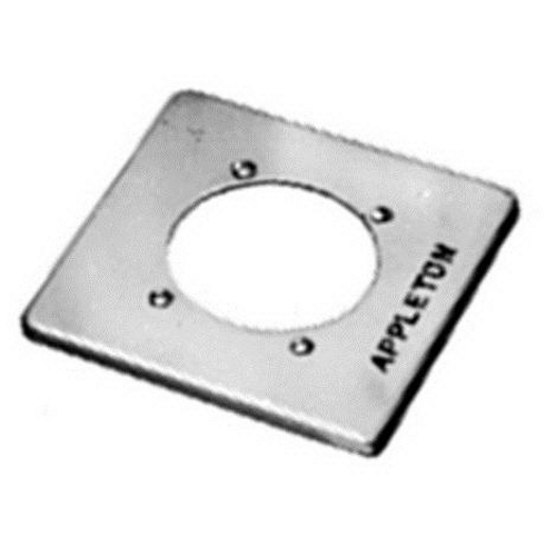 FSK-2R-W Device Box Cover, 4-5/8 in L x 4-5/8 in W, Receptacle Cover, Steel