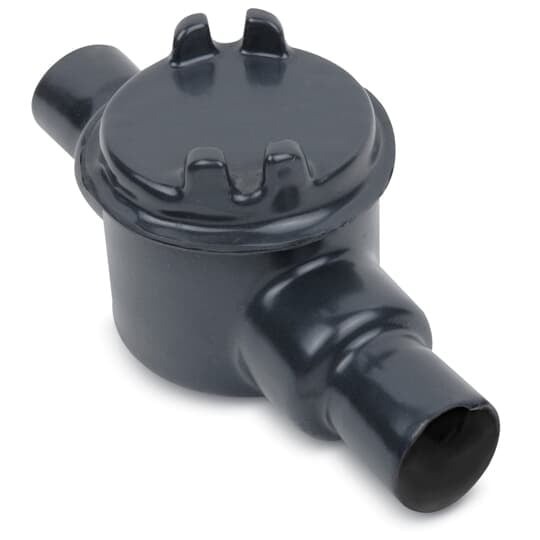 GUAC36-G Ocal Explosionproof I-Shape Conduit Outlet Box, 1 in, 3 in Cover Opening, 16.2 cu-in Capacity, PVC Coated/Zinc Plated