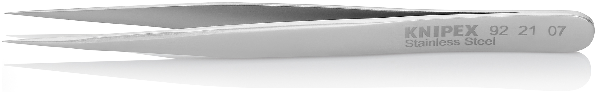 Stainless Steel Gripping Tweezers-Needle Point Tips, 4 1/2 in., 0.20 mm TT, 0.25 mm TW