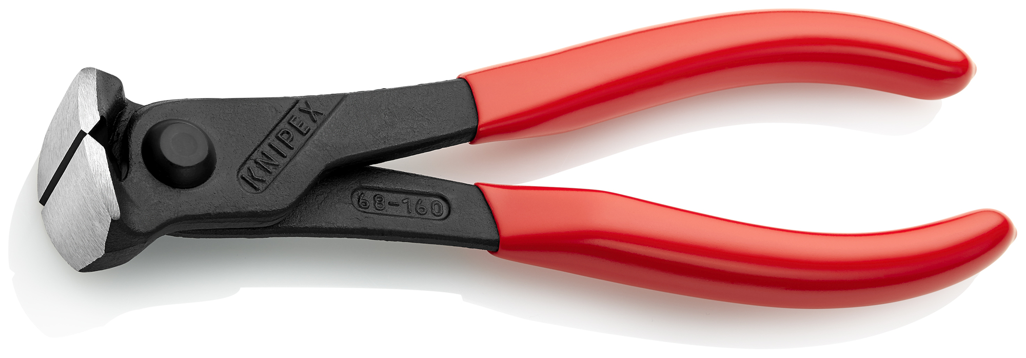 End Cutting Nippers, 6 1/4 in., Plastic Coating, Polished