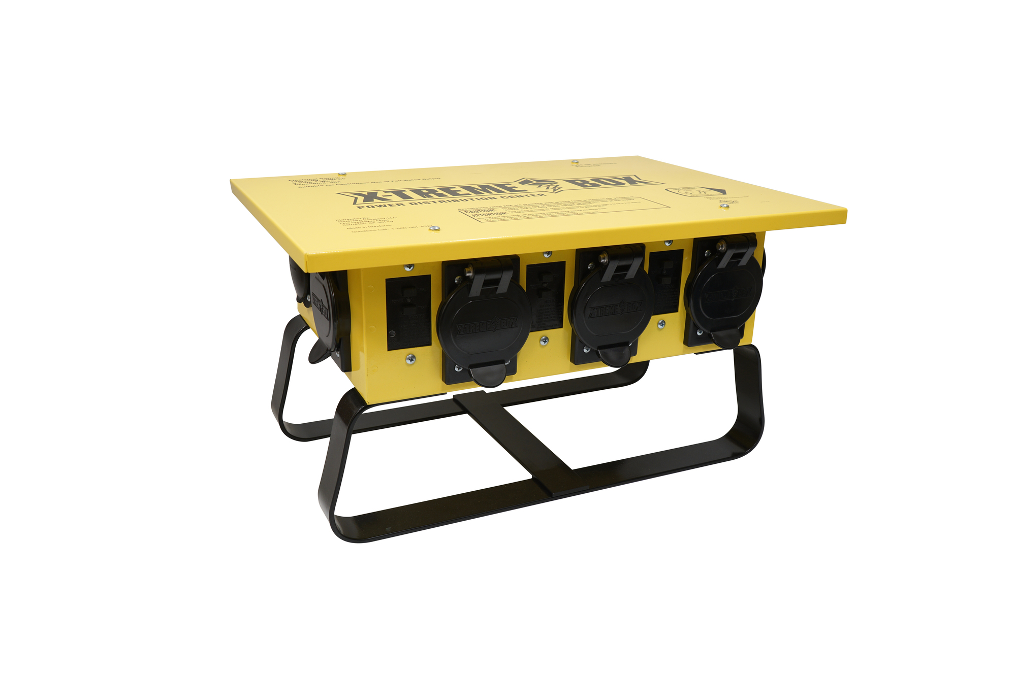19663R02 X-Treme Box 1970 Sled Base Temporary Power Distribution With Twist to Lock Receptacle and 3-Circuit, 125/250 V, 50 A, 3 Poles, 4 Wires