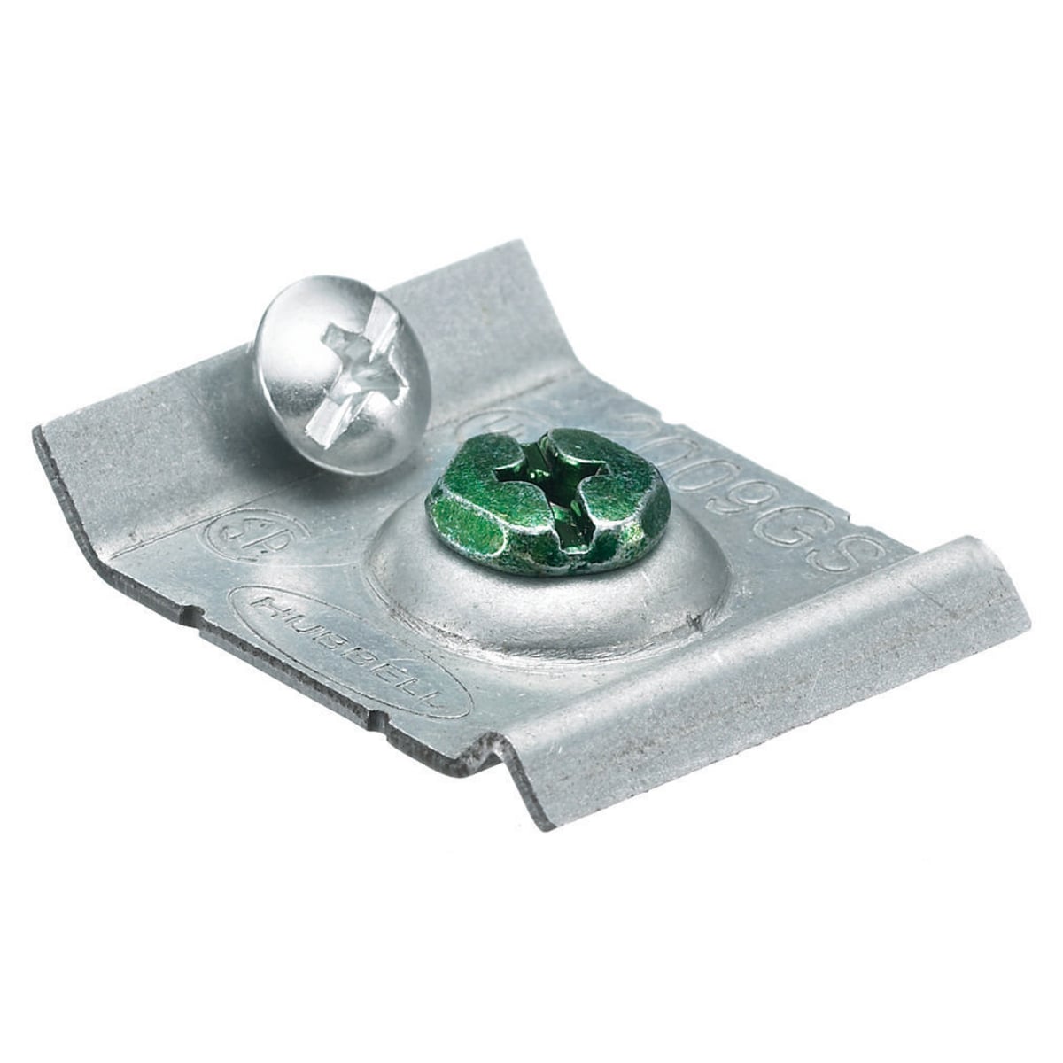 HBL2009GC HBL2000 Standard Ground Clamp, For Use With HBL2000, HBL2000A Series Metal Raceway, Rolled Steel, Metallic