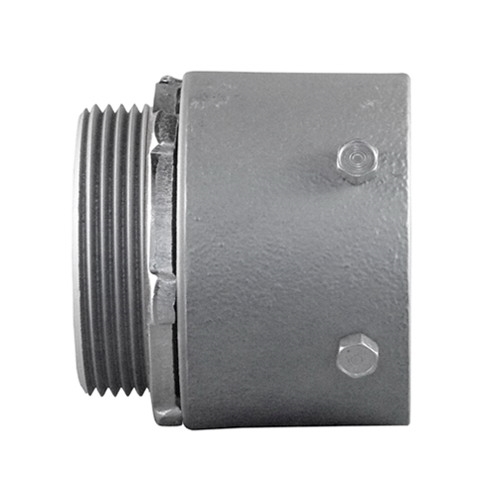 Set Screw Conduit Connector, 4 inch, Steel/Malleable Iron, Male Threaded