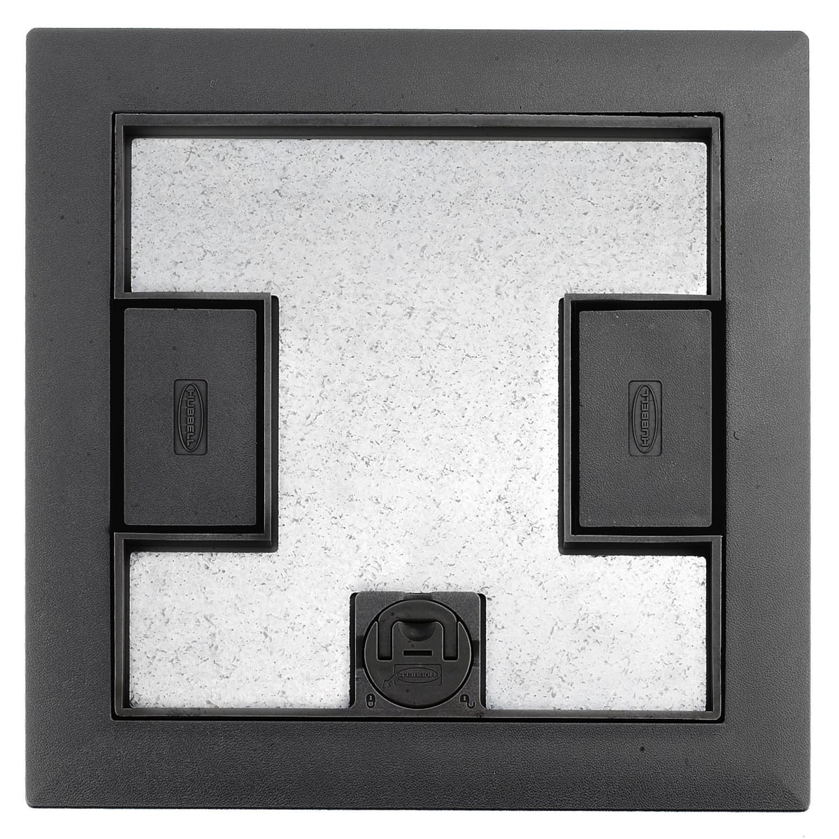 LCFBCBKA Fabricated Non-Metallic Recessed Reinforced Floor Box Cover, 10.3 in L x 10.3 in W x 0.98 in D