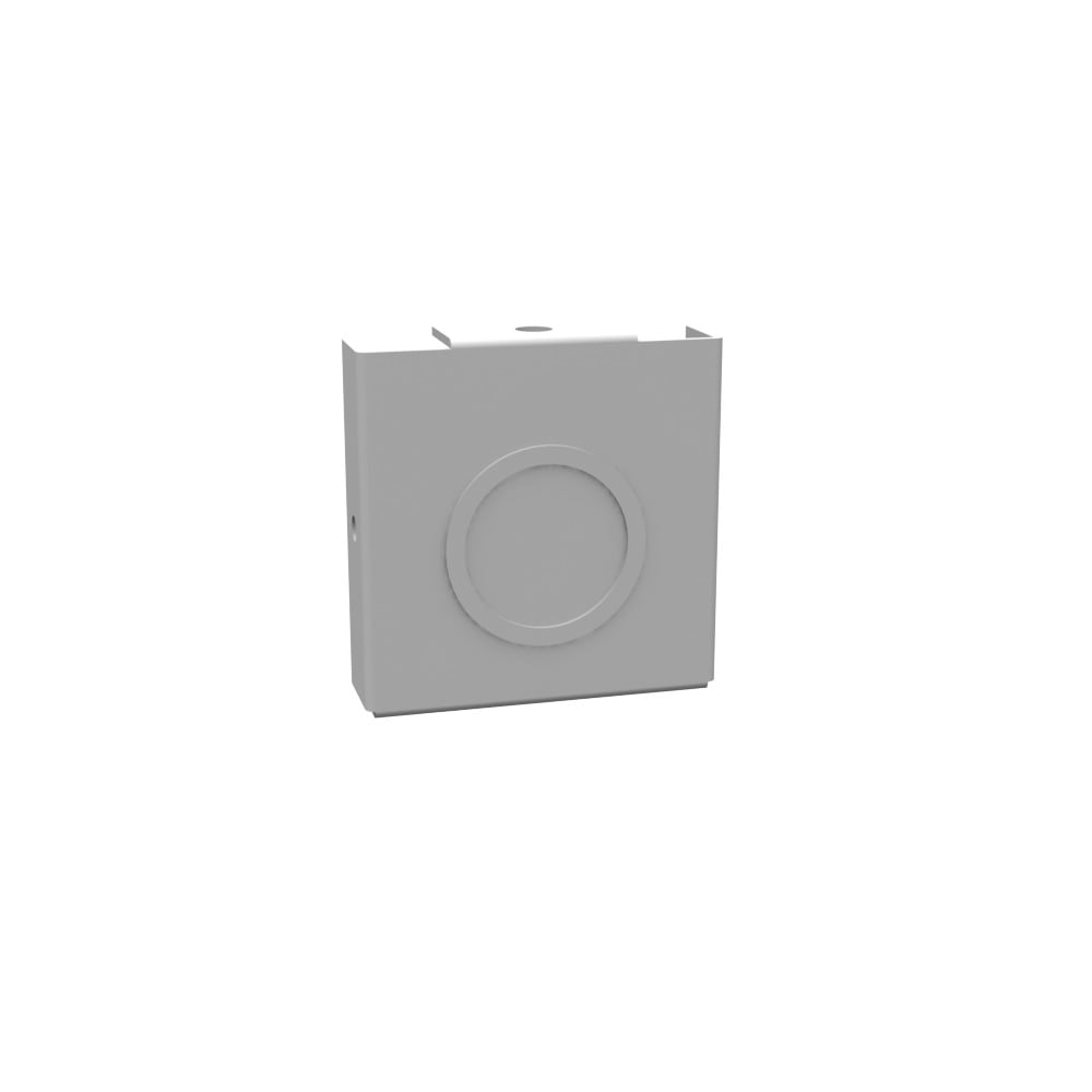 22GE Wireway End Cap, Steel, ANSI 61 Gray