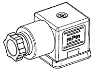C18311N21 121023 DIN Valve Field Attachable Connector, 250 V AC/300 V DC, 16 A