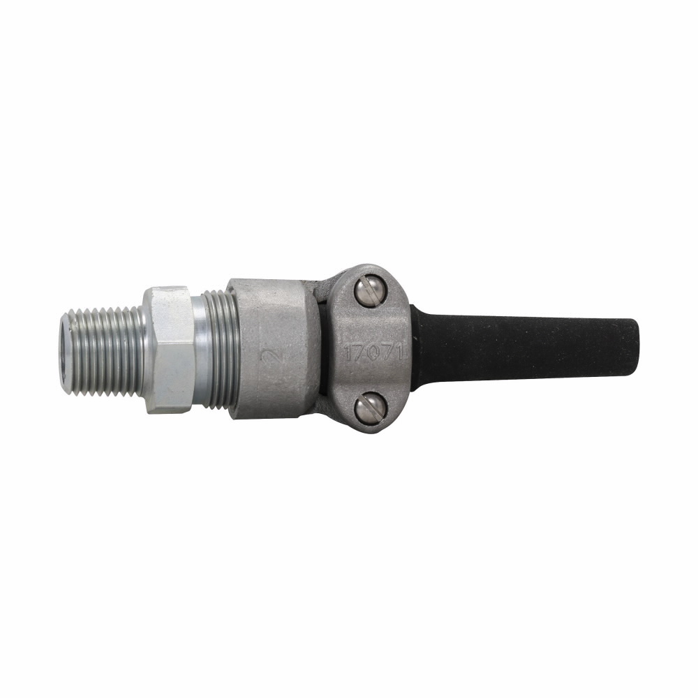 CGBS4017 Explosionproof Portable Straight Cord Connector, 1-1/4 in Trade, 3/4 to 7/8 in Cable Openings, Steel, Electro-Plated Zinc