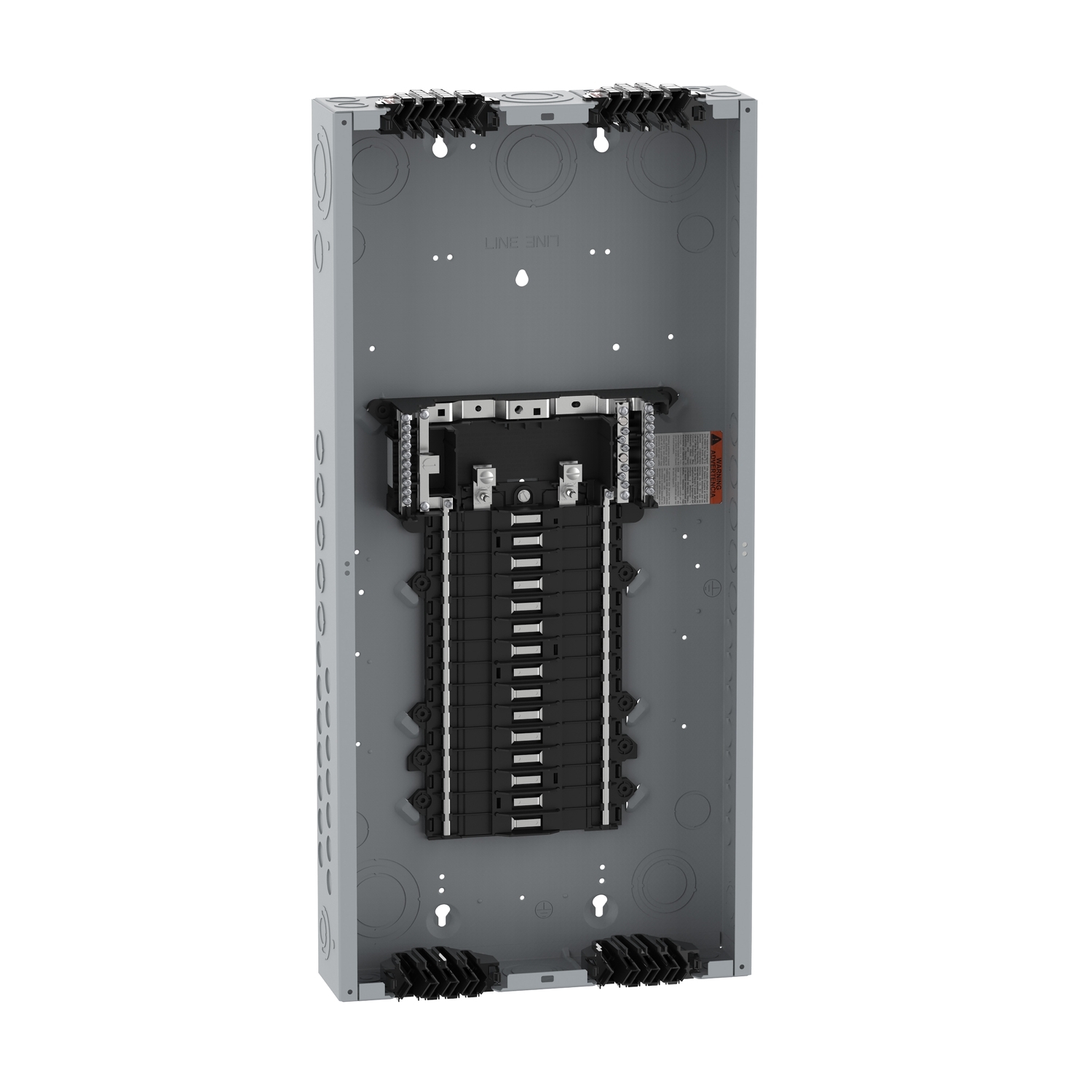QO130L125PQG QO Qwik-Grip 1-Phase Convertible Neutral Main Lug Load Center, 120/240 VAC, 125 A, 10/65 kA Interrupt