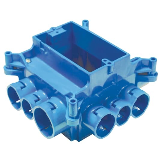 A863S Carlon Non-Metallic Square Mud Box With 1-Gang Ring, 1 Gang, Polycarbonate
