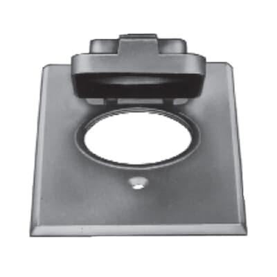 CCPO Red Dot Dry-Tite Weatherproof Receptacle Cover, Die Cast Aluminum