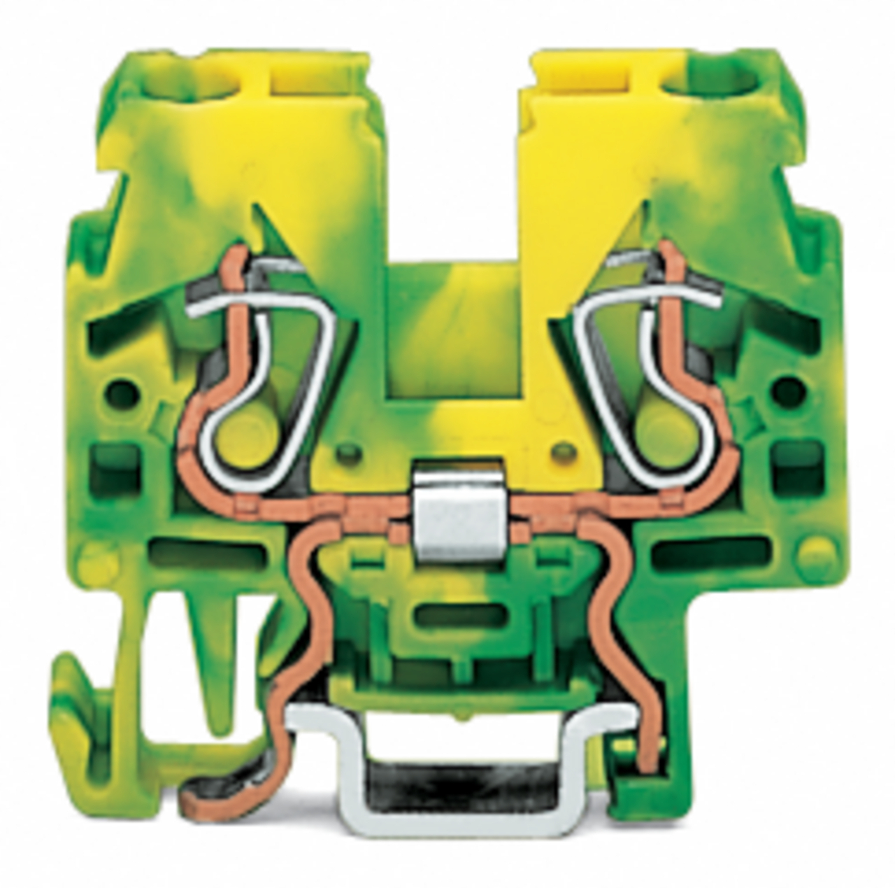 870-917 Operating Tool Ground Terminal Block, 28 to 12 AWG Wire, 1 Poles, DIN Rail Mount
