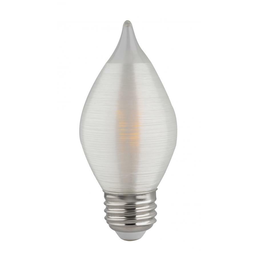 S22713 Dimmable LED Candle Light Bulb, 4 W, 40 W Incandescent Equivalent, E26 Lamp, C15 Shape, 300 Lumens