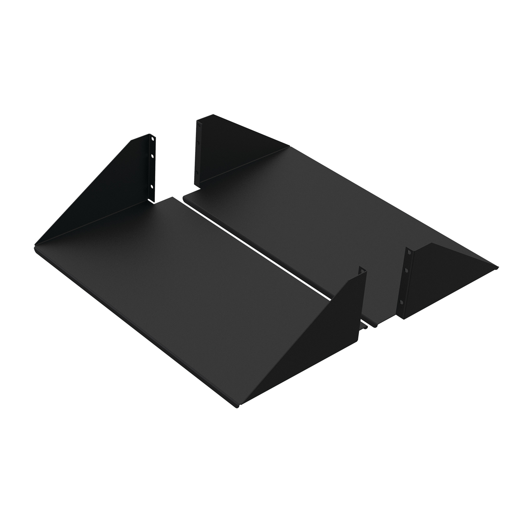 ESHD23 DACCY Double Sided Solid Shelf, 4.85 in H x 23 in W x 10-1/2 in D, 3RU Rack, Steel