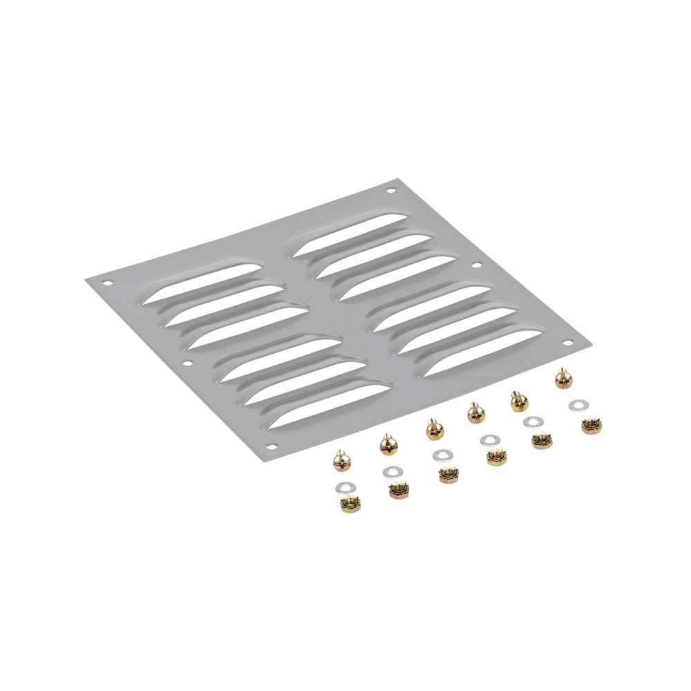 LPK64 Louver Plate Kit, Steel, Gray