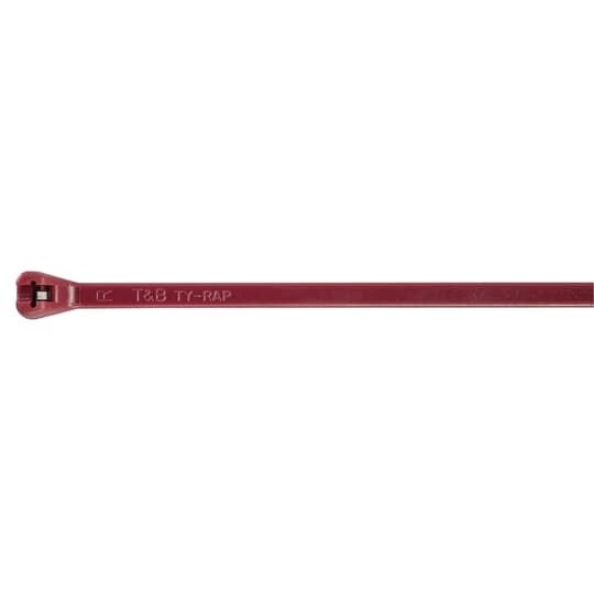 TYV25M Ty-Rap Low Smoke Cable Tie, 7.31 in L x 0.184 in W x 0.051 in THK, Fluoropolymer ECTFE, Maroon
