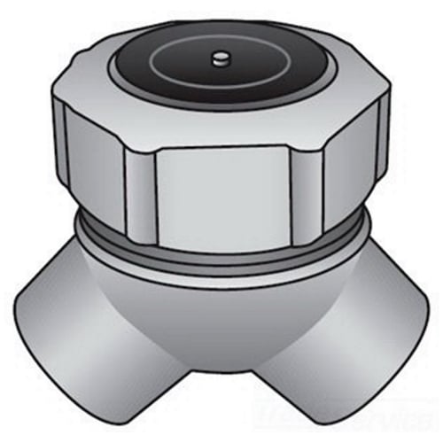 LBY-150 Capped Type LBY Short Conduit Elbow, 1-1/2 in Trade, 90 deg, Malleable Iron, Triple Coated
