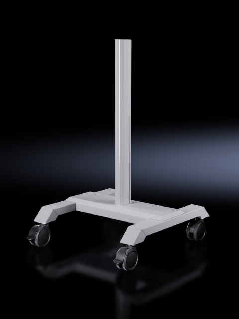 6106400 Modular Large Pedestal Base Plate, 205 mm H x 600 mm W x 550 mm D, For Use With Model CP 60 Support Arm System and Stand System, Pale Gray