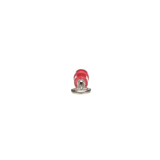 18RA-8CP Sta-Kon RA Series Insulated Ring Terminal, 22 to 16 AWG Conductor, 0.97 in L, Brazed Seam Barrel, Copper, Red