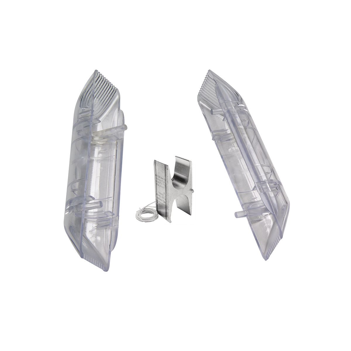 YH8C8CWCC Type YH Compression Tap Connector With Clear Flame Retardant Cover, Figure H Shape, 14 to 8 AWG Run Main/Run, 14 to 8 AWG Tap, Copper