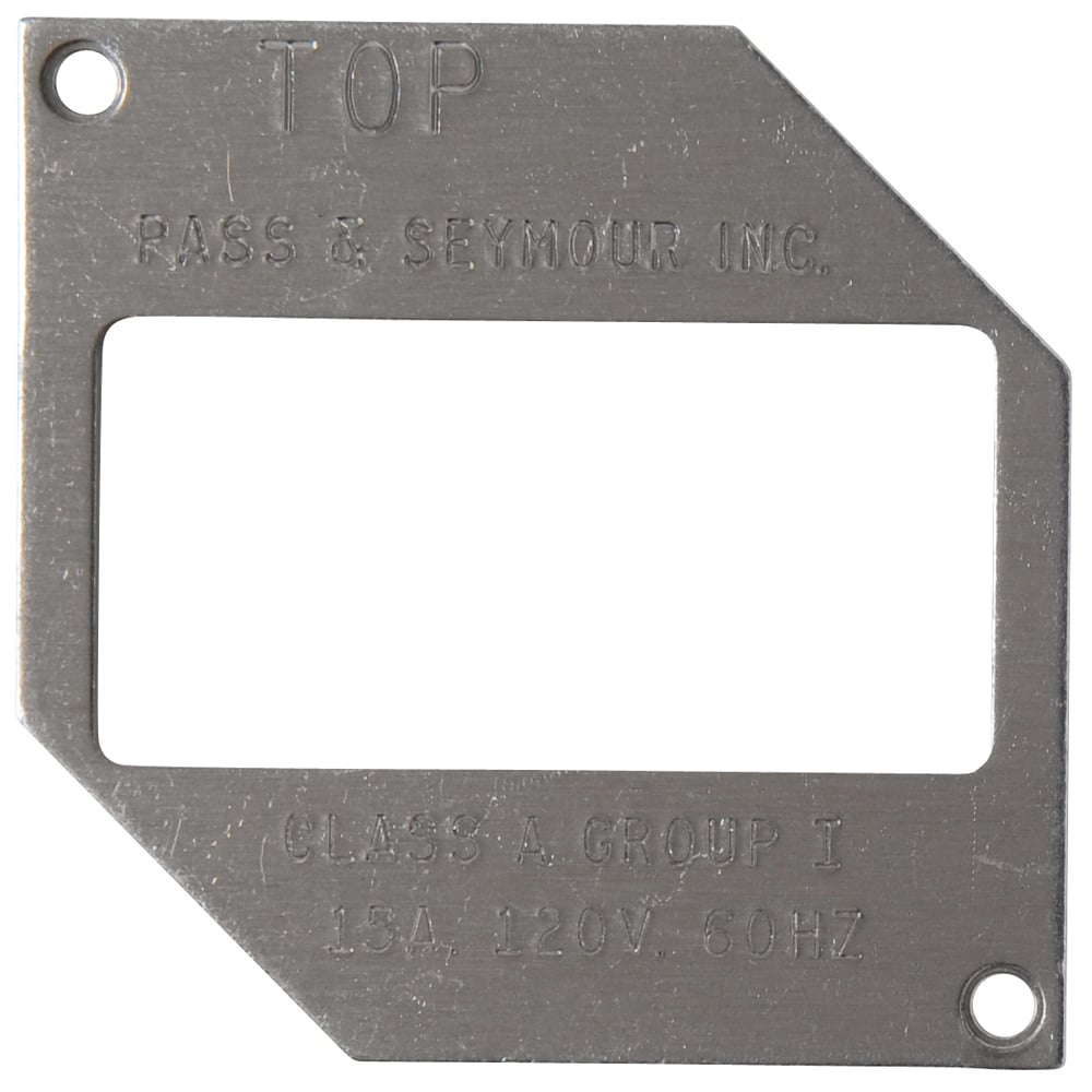 460026P Thermoplastic, Heavy Cast Aluminum Cover Spec Grade Mounting Plate, Gray