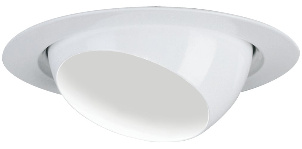 3E1 R6 30 Series 1-Lamp Standard Eyeball Trim, 3-1/2 in Dia Inside x 4-7/8 in Dia Outside, Incandescent Lamp, For Use With L3, L3R, IC and Non-IC Housing, Aluminum