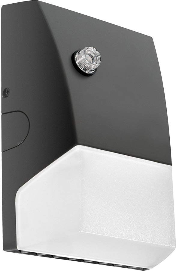 BRISKM32L-740/PCU BRISK Economical Outdoor Wallpack With 120 to 277 V AC Photocell,) LED Lamp, 22.7 W Fixture, 120/208/240/277 V AC, Bronze/Polyester Powder Coated Housing