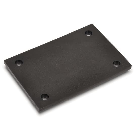 P-64-P-BP-BLK Steel City MopTite Blank Non-Metallic Floor Box Cover, 4-1/2 in L x 3 in W