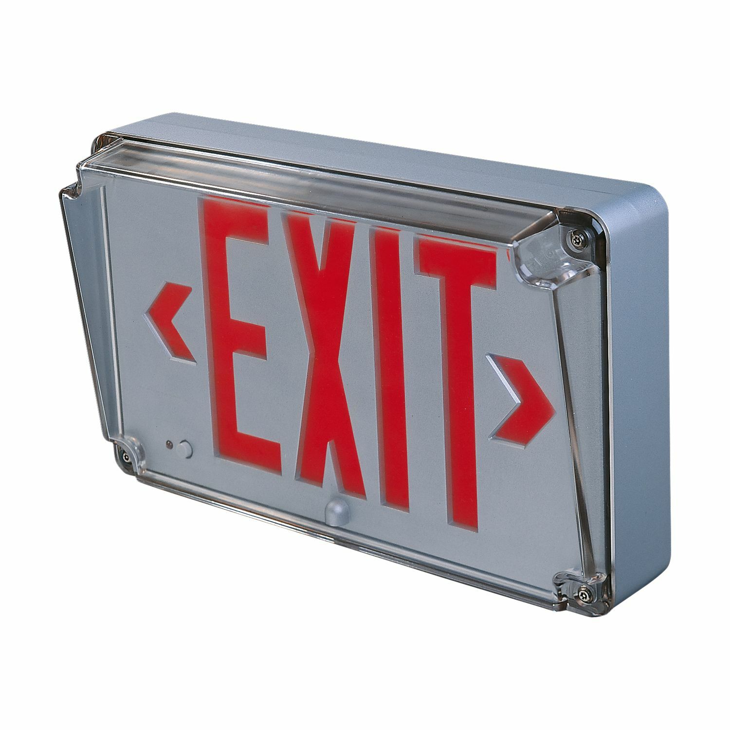 UX71BKSD Sure-Lites Single Face Self-Diagnostic Standard Exit Sign, LED Lamp, 1.4/1.6 W Fixture, 120/240/277 V, Black Housing, EXIT Legend