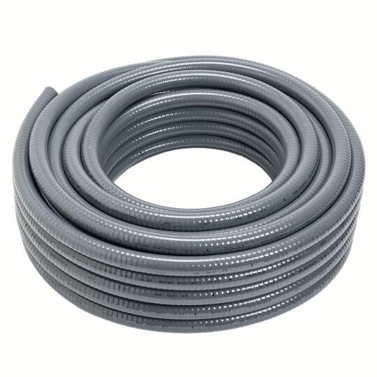 15010-100 Carflex Liquidtight Flexible Non-Metallic Conduit, 1-1/2 inch, Gray, 100 ft coil