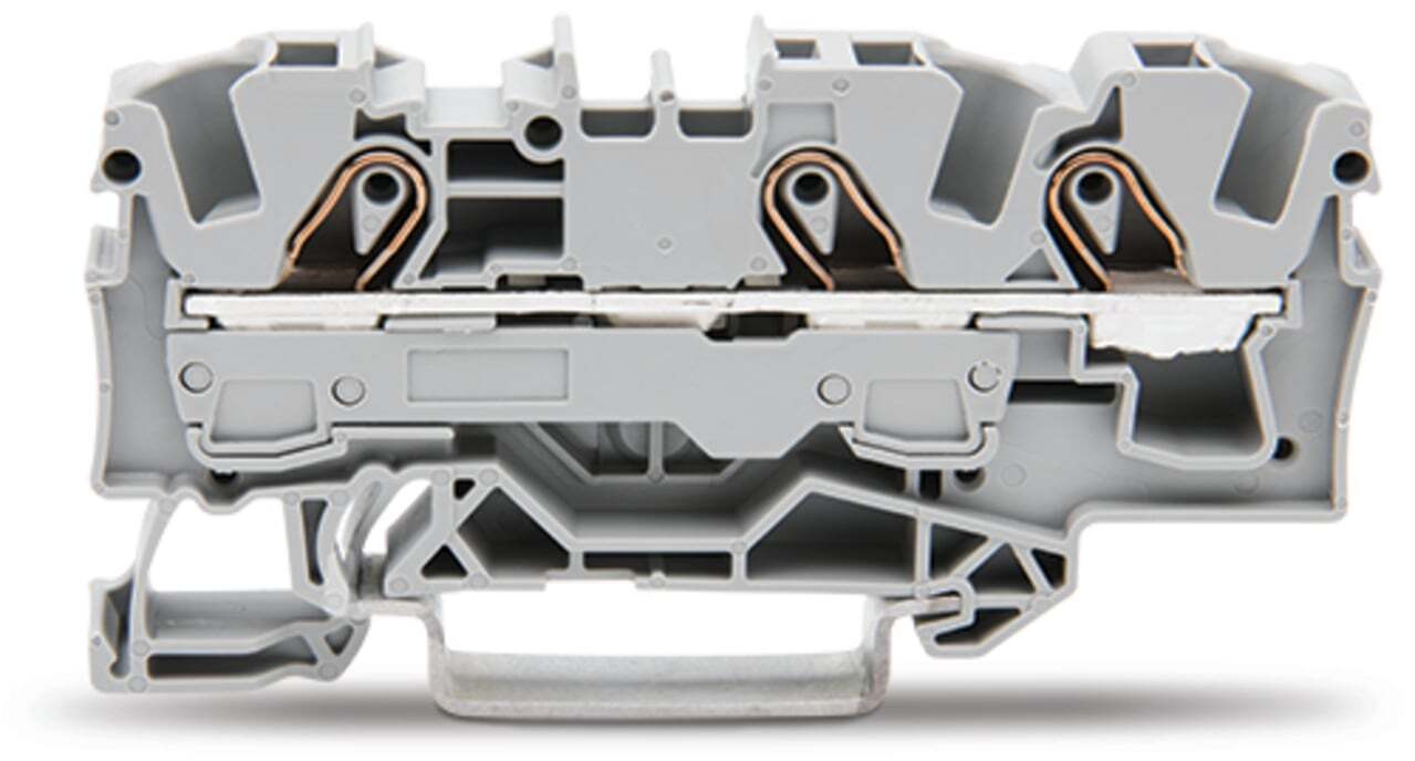 2006-1301 Operating Tool Conductor Terminal Block, 800 V, 41 A, 20 to 8 AWG Wire, 1 Poles, DIN Rail Mount