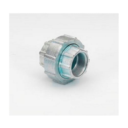 1130-RT Bridgeport Mighty-Align 3-Piece Raintight Self-Aligning Conduit Coupling, 4 in, For Use With: Rigid/IMC Conduit, Malleable Iron, Electro-Plated Zinc