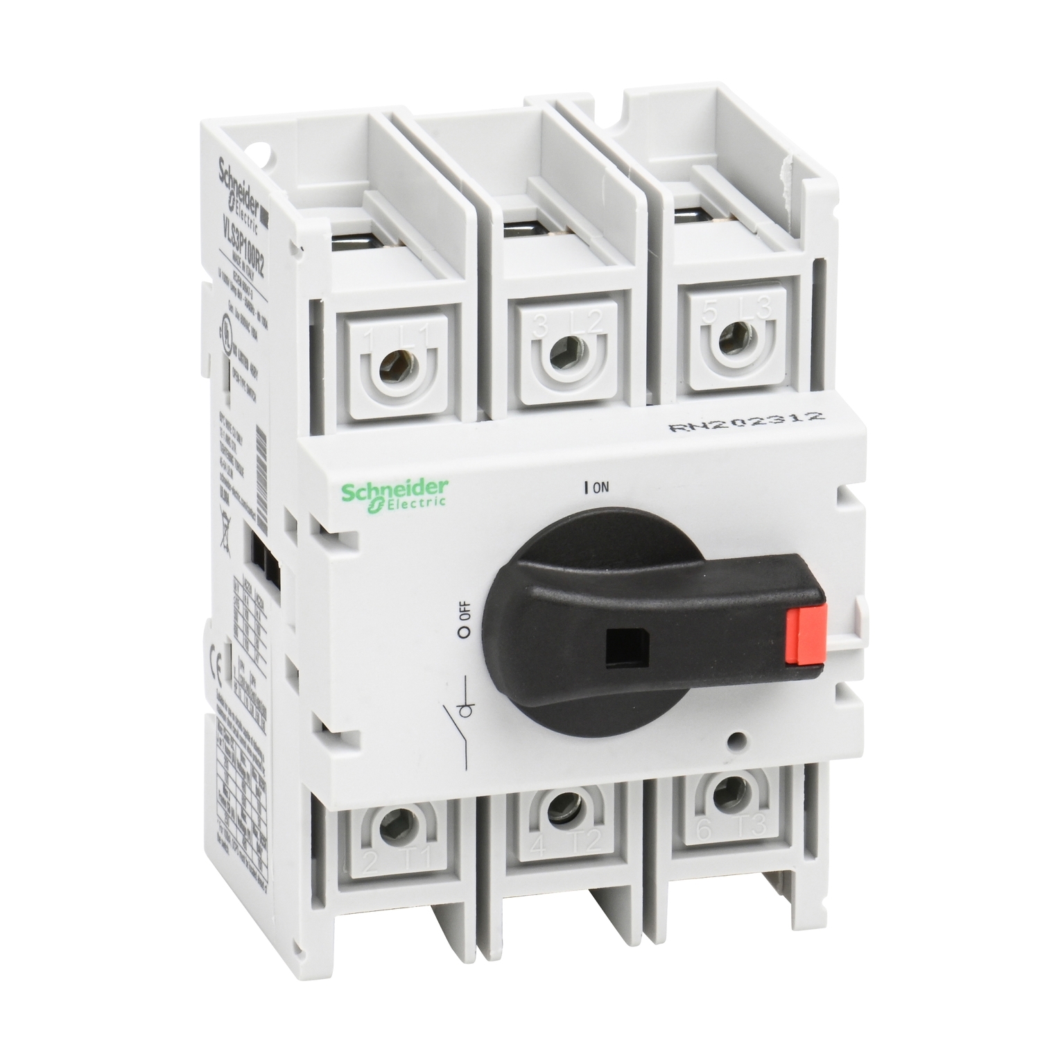 VLS3P100R2 TeSys Vario AC High Performance Body Switch Disconnector, 690 V AC, 47/80/100 A, 3NO 3 Form A Contact, 3 Poles