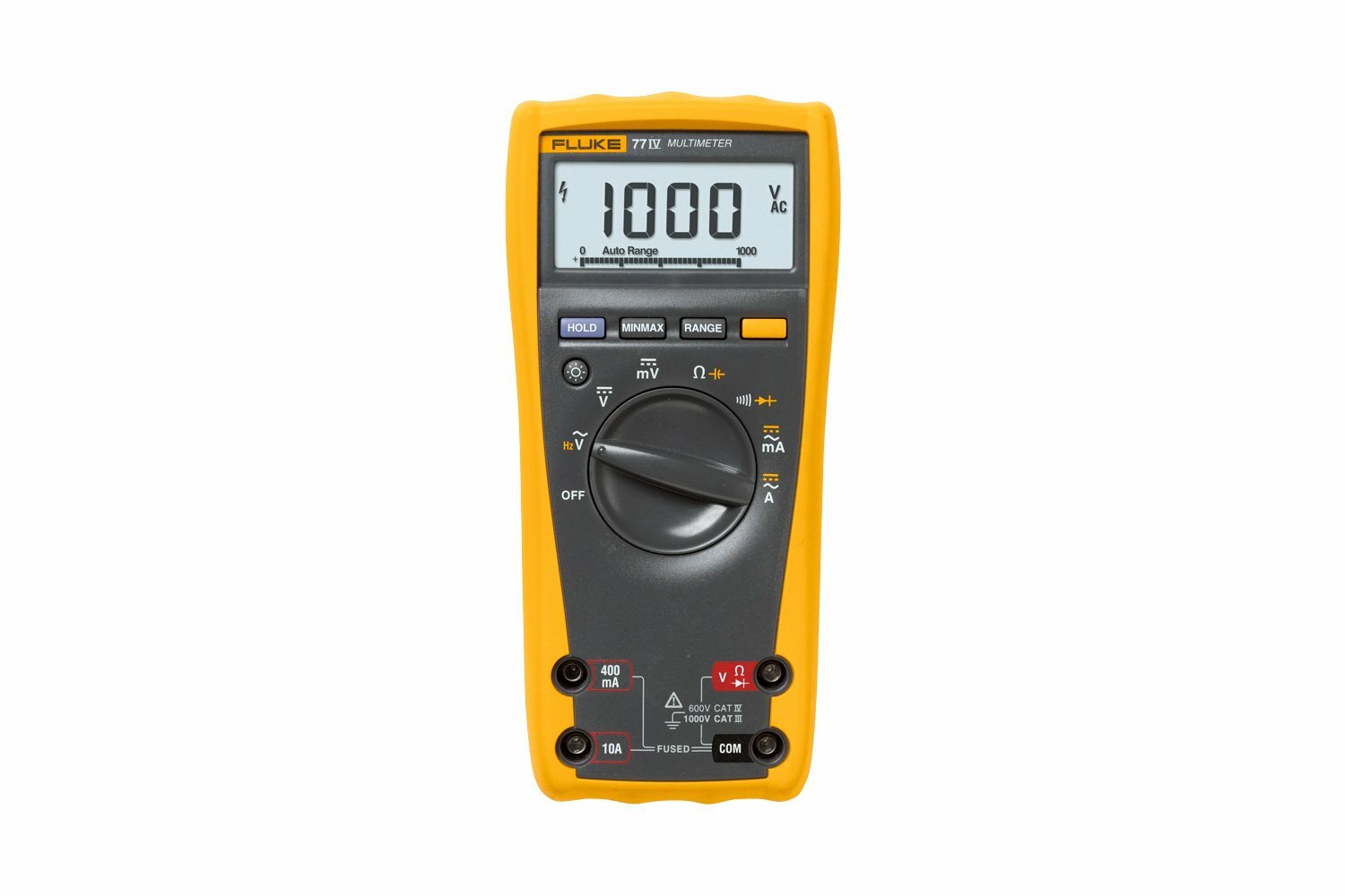FLUKE-77-4 Industrial Digital Multimeter, CAT III, 1000V