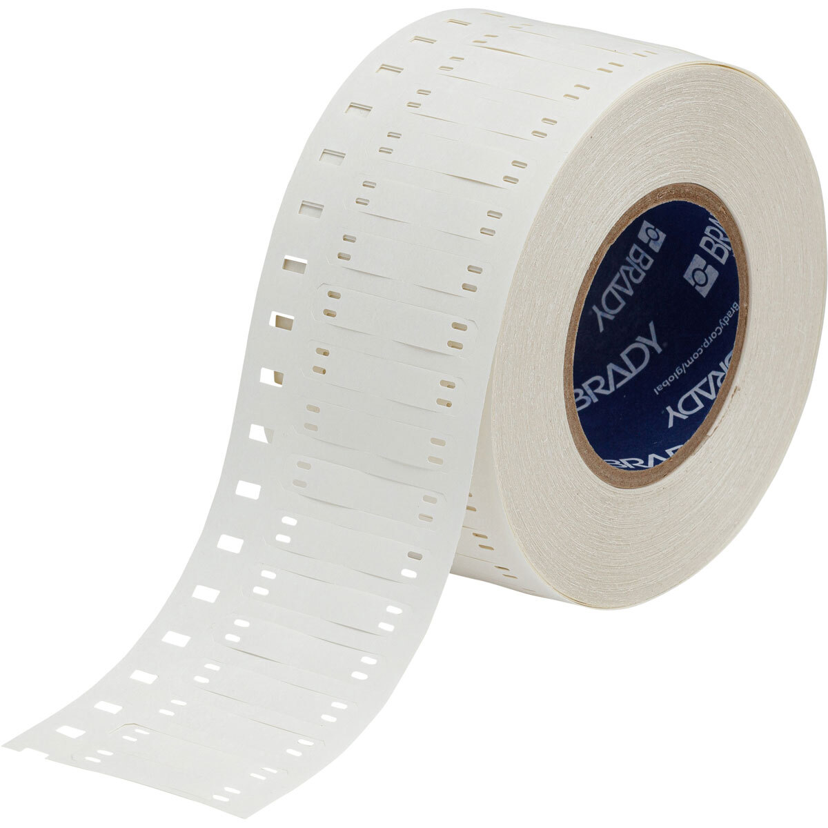 HSNX-400-2-WT Nomex Rectangular Marking Tag, 0.41 in L x 2.2 in W, White, B-508 Nomex