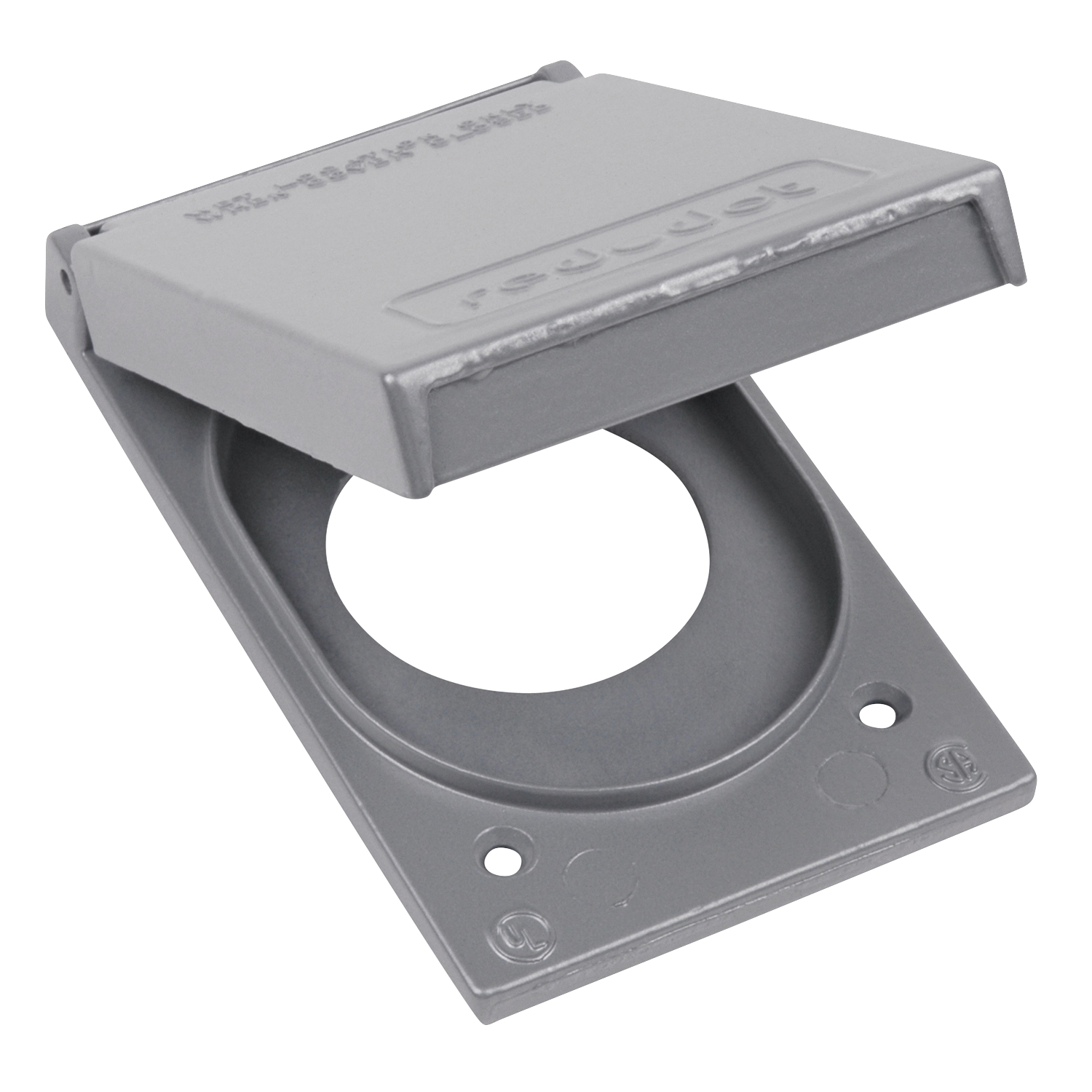 CFSR-XL T&B FS/FD Weatherproof Device Box Cover, 4-9/16 in L x 2-13/16 in W, Die Cast Aluminum