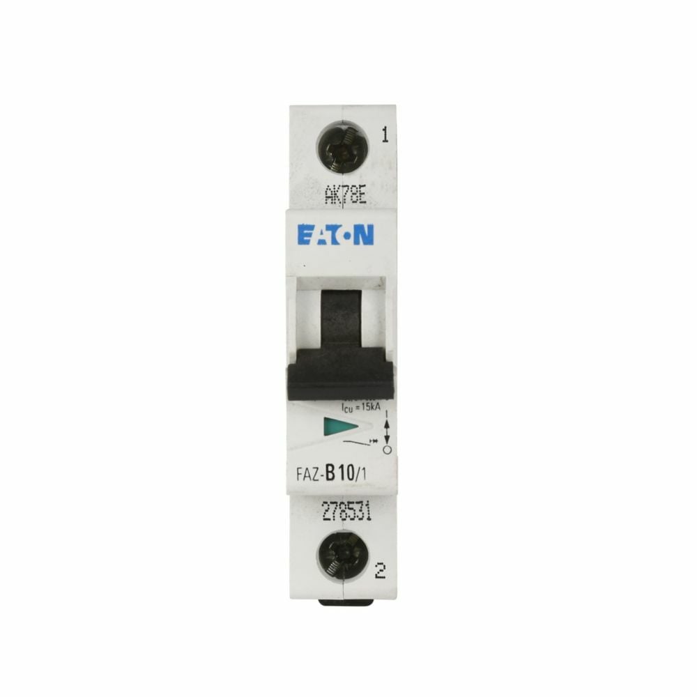 FAZ-C2/1-RT-L FAZ-RT Miniature Circuit Breaker, 240 V AC, 2 A, 10, 15 kA Interrupt, 1 Poles, Thermal Magnetic Trip