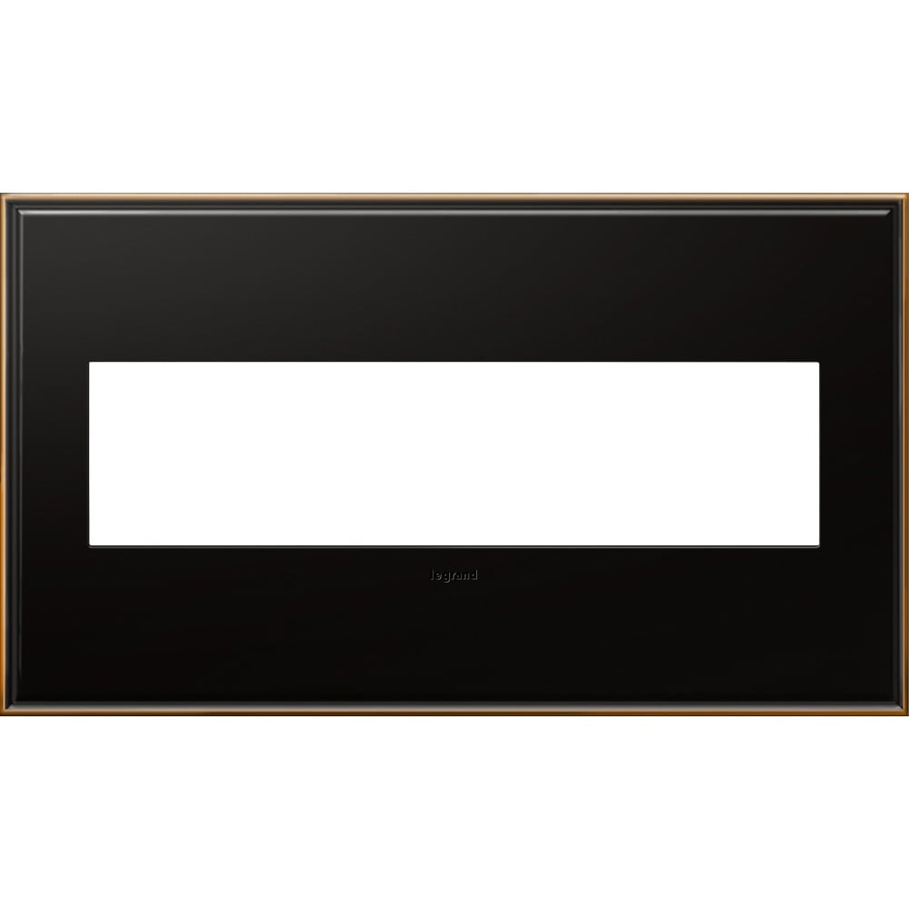AWC4GOB4 Adorne Designer Wall Plate, 4 Gangs, 8.88 in W x 5.13 in H, Cast Metal