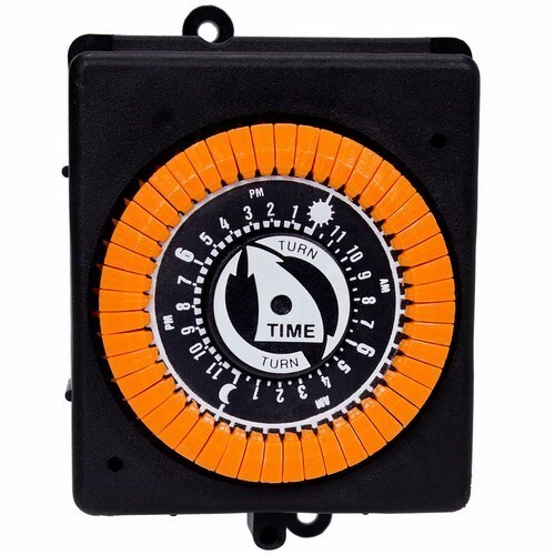 PB913N PB Series Electro Mechanical Timer Switch, 24 hr Setting, 120 V AC, 1 hp, 1NO 1 Form A SPST Contact, 1 Poles