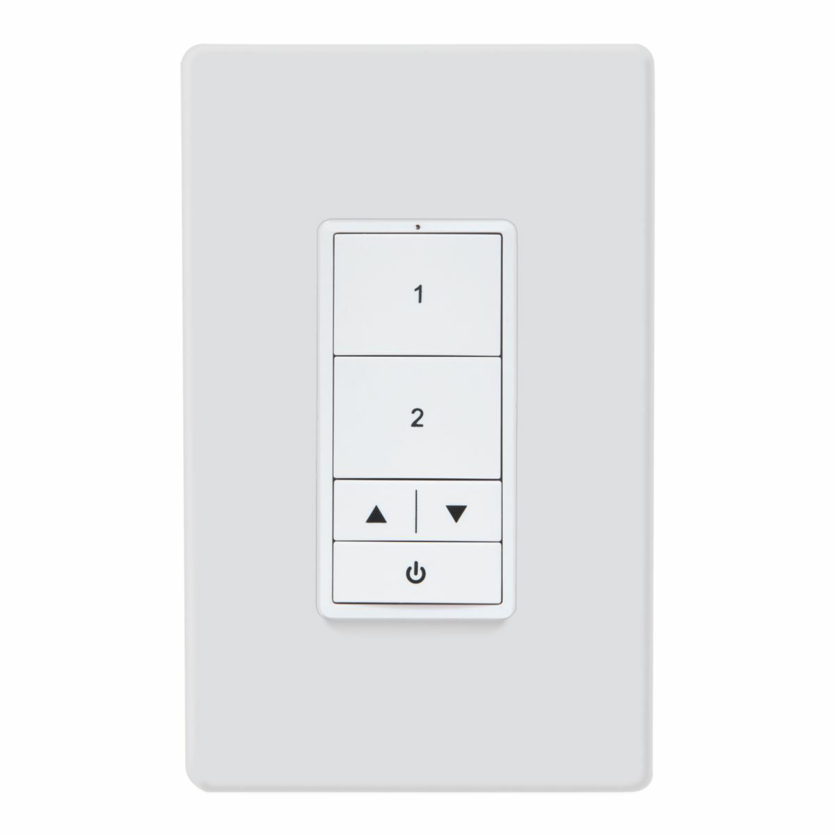 WWL3-RL-W WaveLinx WWL Wallstation, 120 to 277 V AC, 5 mA, 3 Switches, Raise/Lower Operation, White