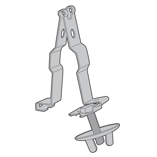 SSF-TS5/8 Steel City Independent Support Clip, Independent Support Clip, Steel, Black Zinc Phosphate