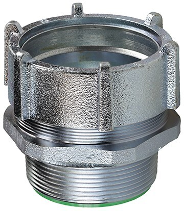 NT250I Insulated Conduit Connector, 2-1/2 in Trade, For Use With Rigid Conduit to Enclosure, Steel, Zinc Plated